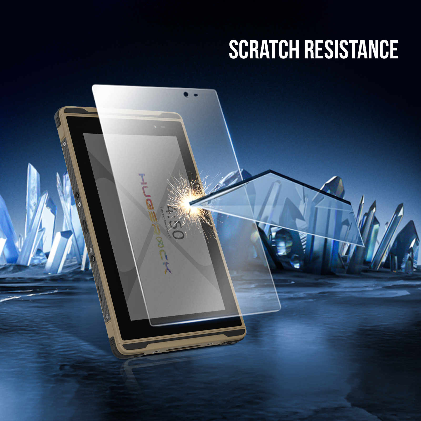 Matte Tempered Glass Screen Protector Designed for Hugerock X7 (7 inch) Anti Fingerprint, Anti Scratch, Bubble Free