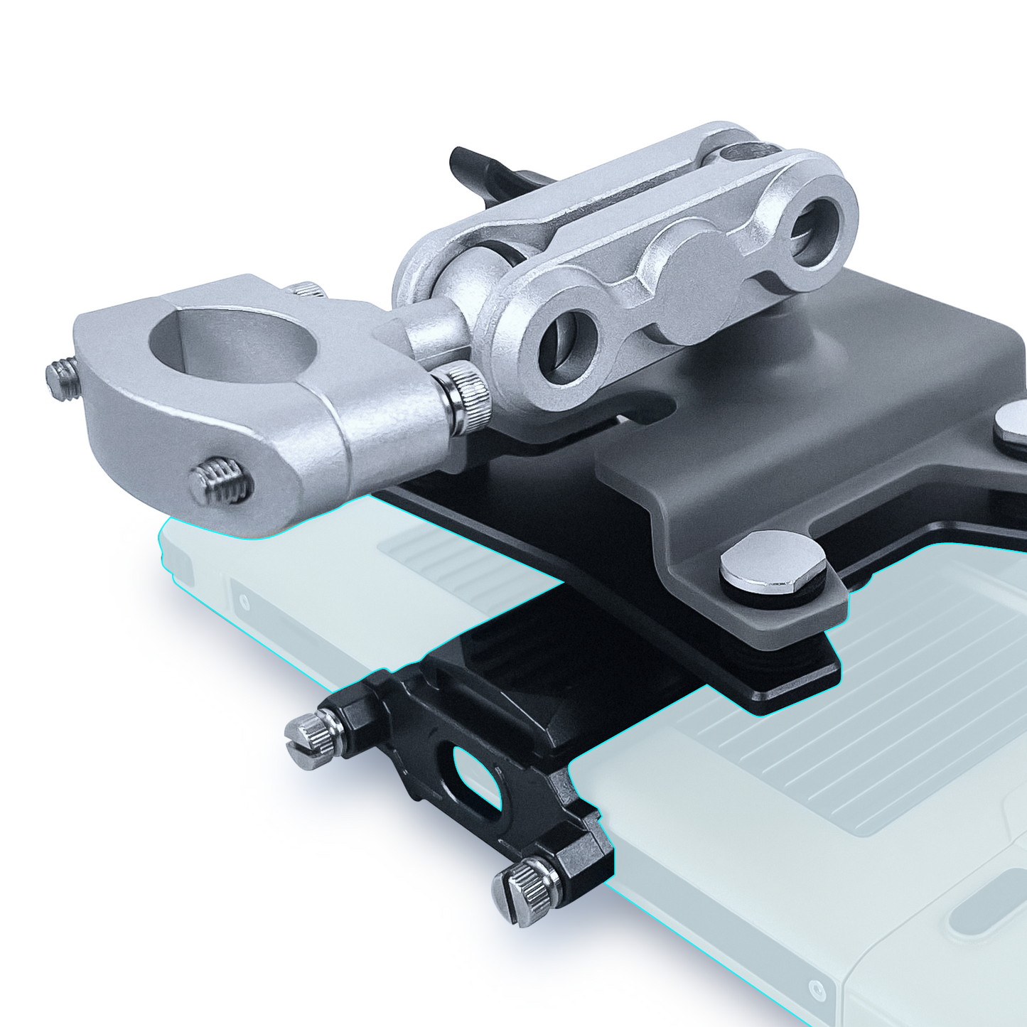 Hugerock-Soporte de Motor X7 para motocicleta, bicicleta, vehículo, tableta, accesorios de visualización, multiángulo, ajustable, fácil instalación