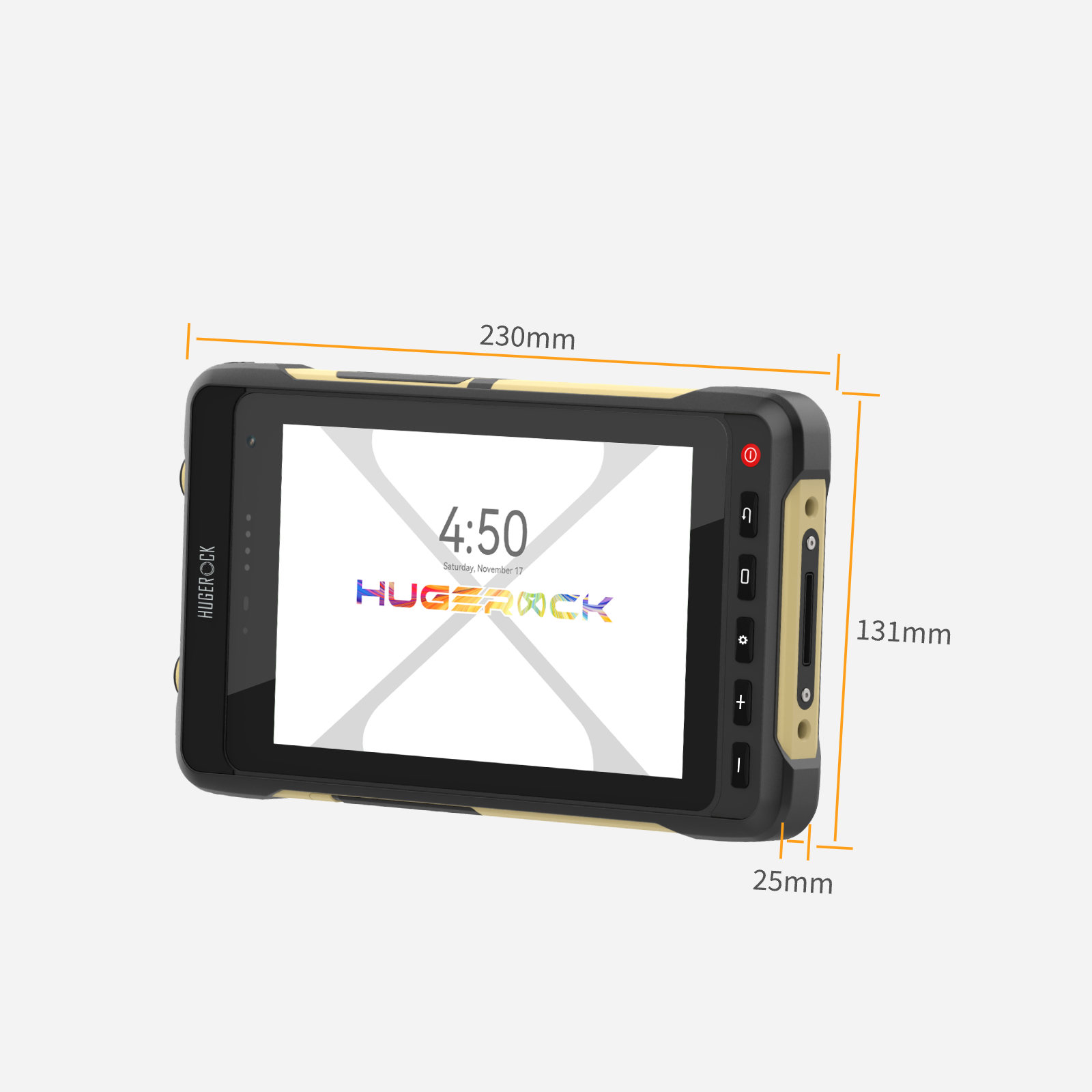 Hugerock X70 2600 Nits Tableta robusta Android 13 Cámara de navegación para motocicleta Monitor de campo Deportes ultrabrillantes Motocross 7' FHD 8GB RAM 128GB ROM