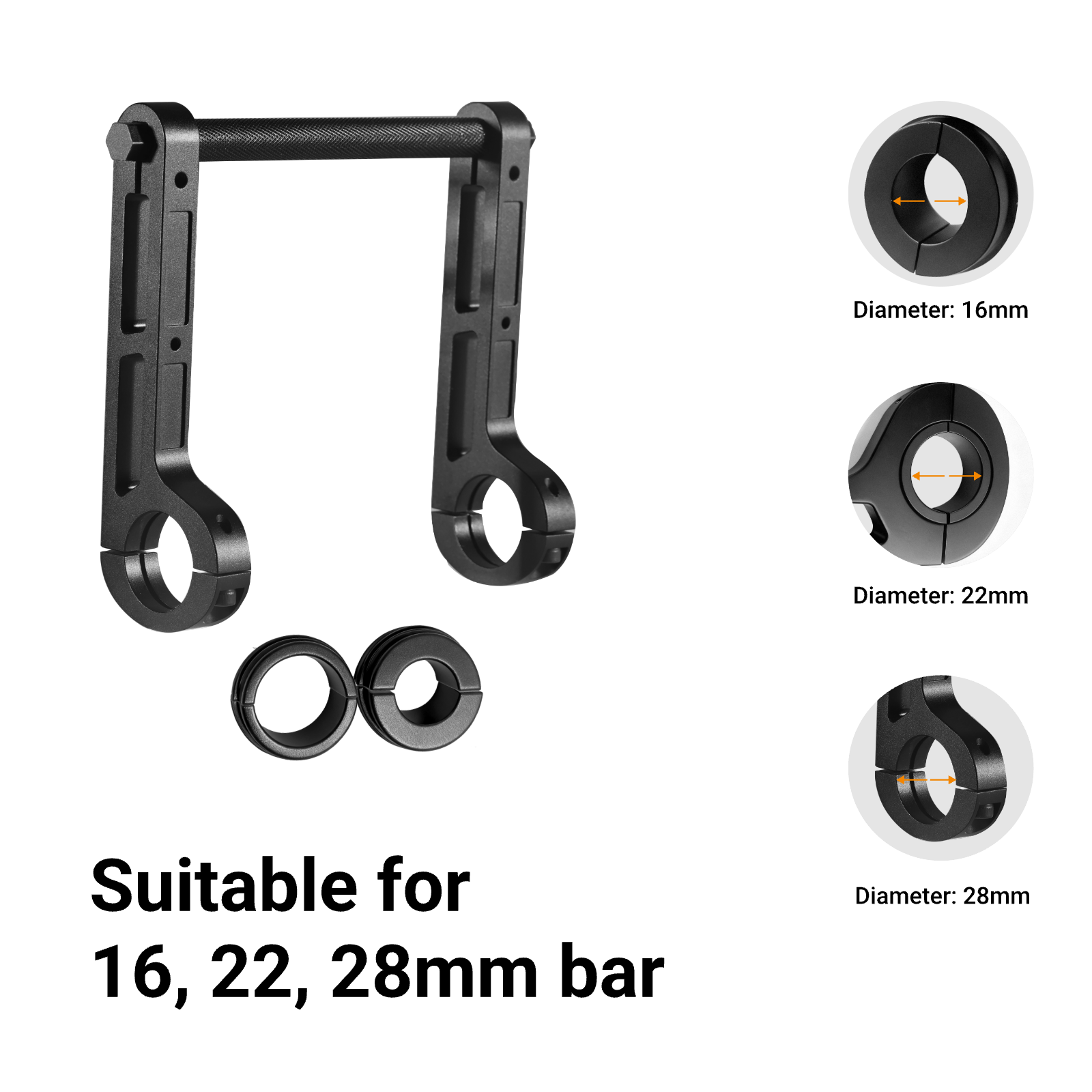 HUGEROCK X72 Motorcycle/Bicycle Handlebar Mounting Bracket