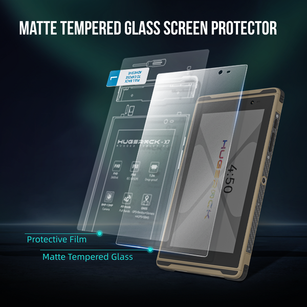 2 Pack Matte Tempered Glass Screen Protector for Hugerock X7 (7 inch) Anti Fingerprint, Anti Scratch, Bubble Free